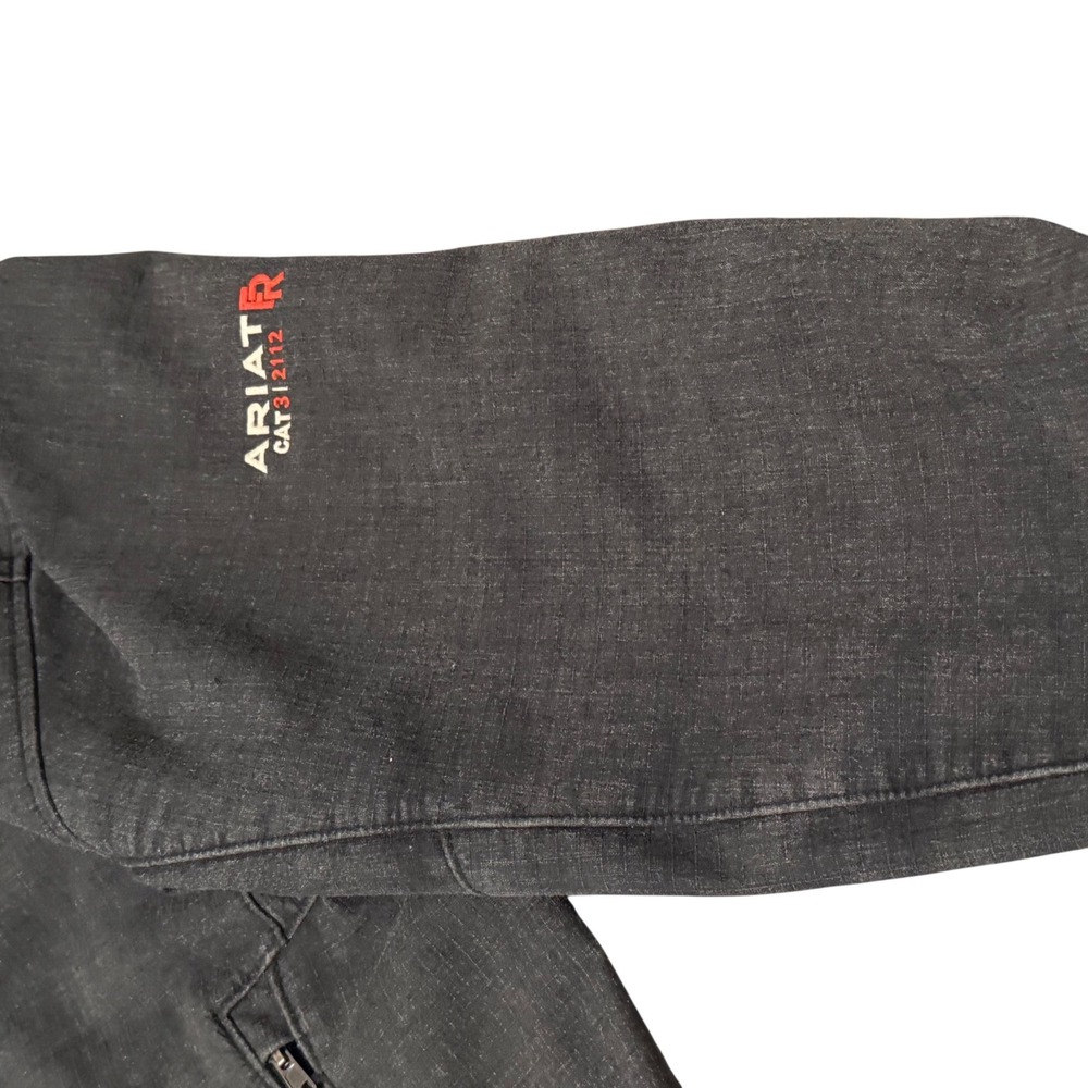 Ariat FR Mens XXL Black Flame Resistant Work Jacket CAT 3 NFPA 2112 Full Zip - Picture 4 of 11